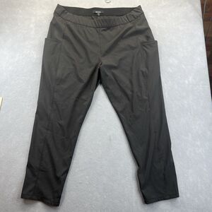 Briggs Womens Dark Brown Pants XXL Stretch Pull On Elastic Waist Pockets